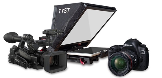 TYSVideo 휴대용 패드 태블릿 텔레프롬프터 DSLR 카메라 텔레프롬프팅 및 촬영