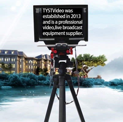 실내/외부 면접 DSLR 카메라 프롬프터 TY330 원격 제어 및 비행 케이스와 함께 7-11 &quot;태블릿