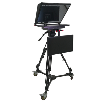 TS-T110/22D 듀얼 스크린 텔레프롬프터, 스튜디오 소프트웨어와 카메라 내 캐스터 삼각기