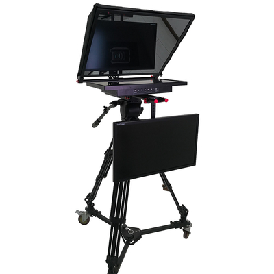 TS-T110/22D 듀얼 스크린 텔레프롬프터, 스튜디오 소프트웨어와 카메라 내 캐스터 삼각기