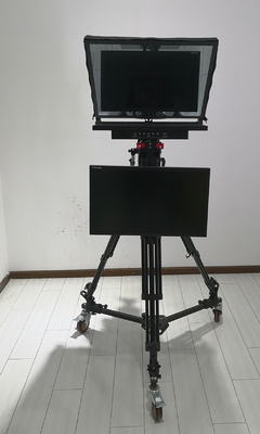 TS-T110/22D 듀얼 스크린 텔레프롬프터, 스튜디오 소프트웨어와 카메라 내 캐스터 삼각기