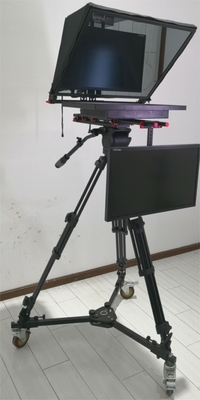 TS-T110/22D 듀얼 스크린 텔레프롬프터, 스튜디오 소프트웨어와 카메라 내 캐스터 삼각기