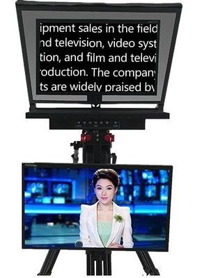 셀프 테스트 모니터와 함께 스튜디오 방송 텔레프롬프터 모니터 밝기 300 nit